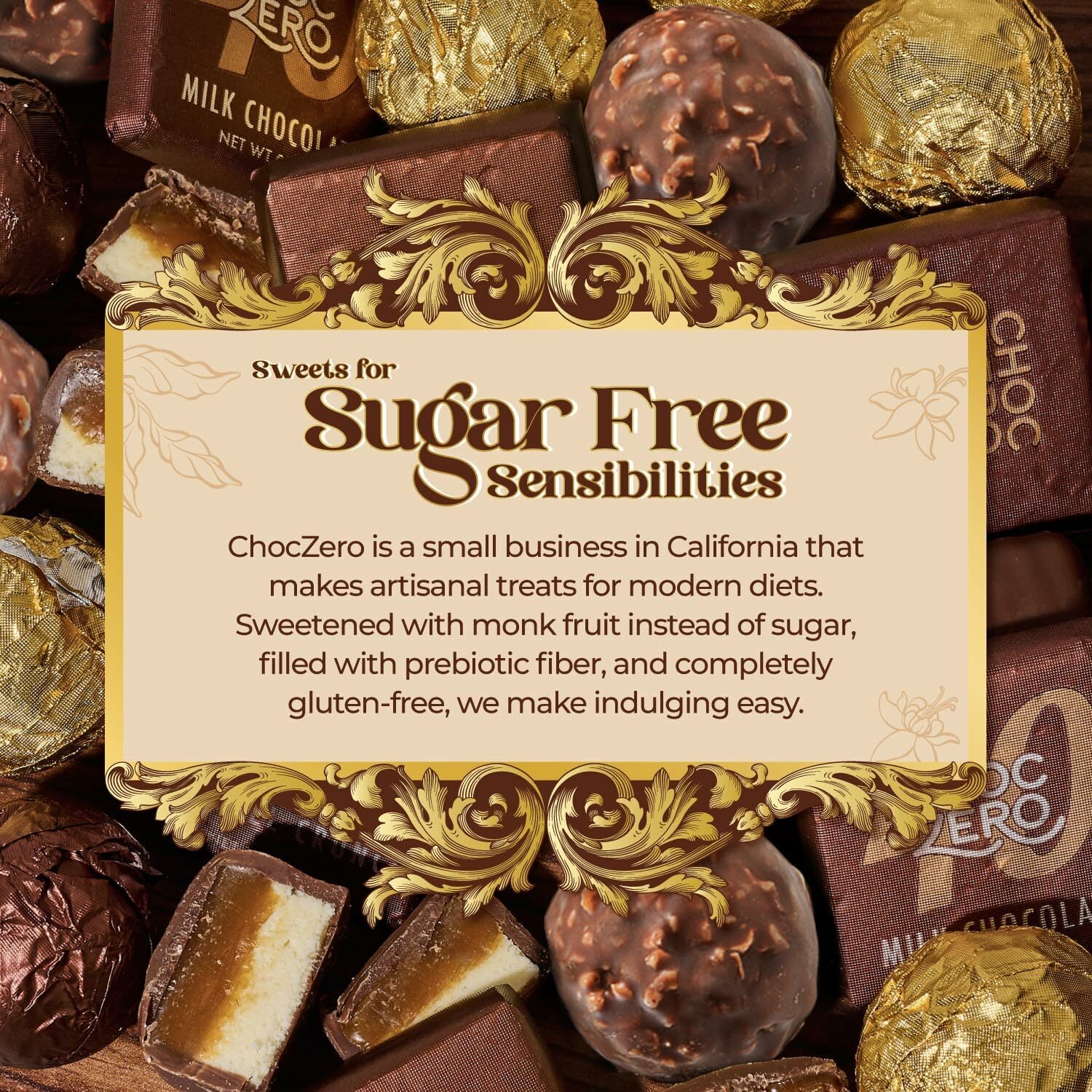 Choczero 低碳純素榛子夾心黑朱古力球 1盒16粒