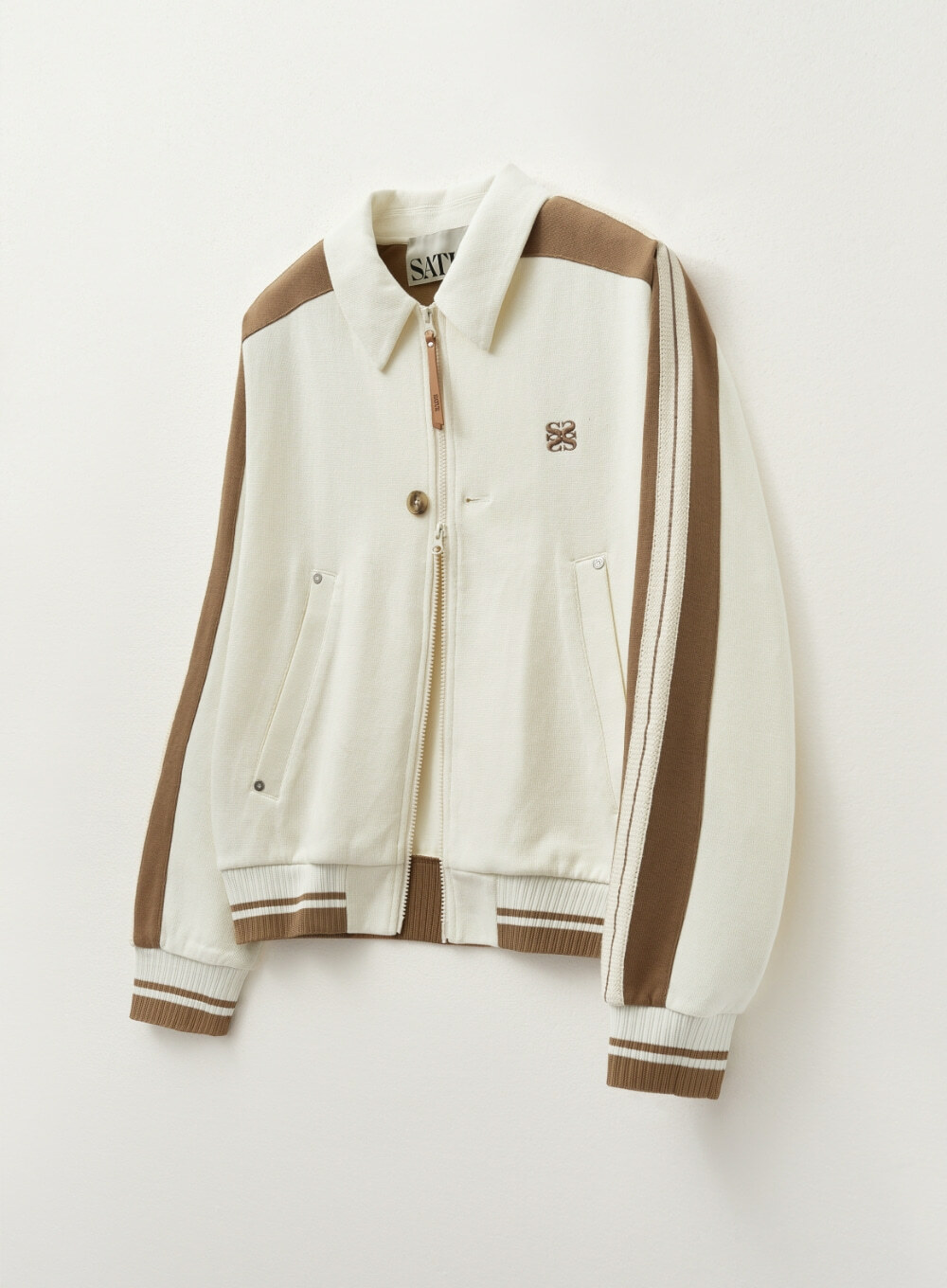 SATUR] Lawton Collar Track Zip-Up Jacket