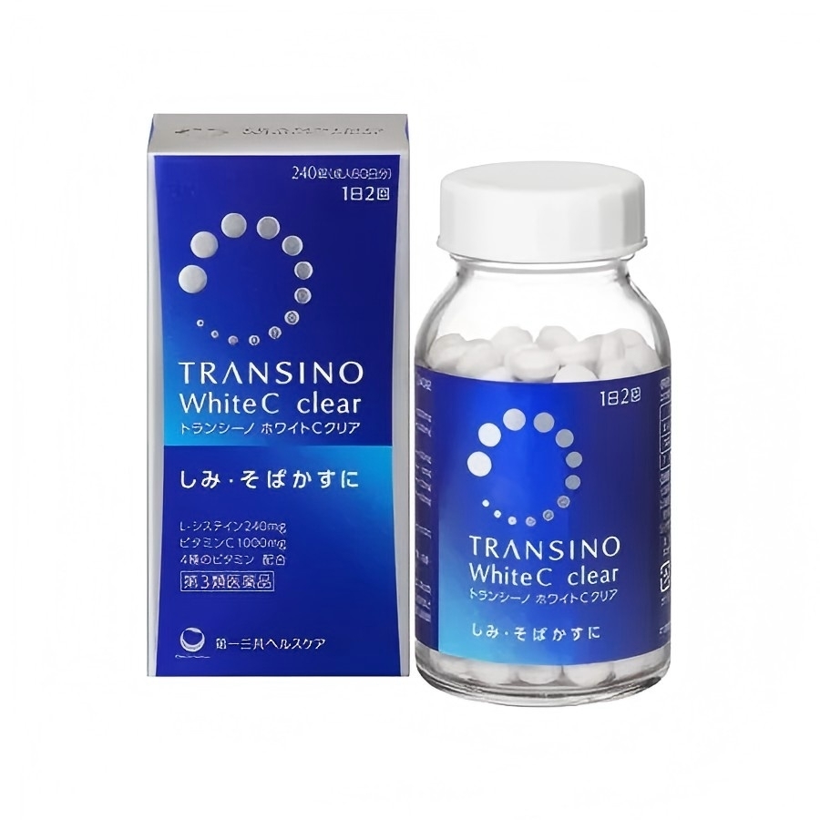 日本 TRANSINO White  C Clear 升級版淡斑去黑色素美白丸【正品】擊退肝斑，雀斑，日曬斑，炎症等引起的色素沉積  第一三共