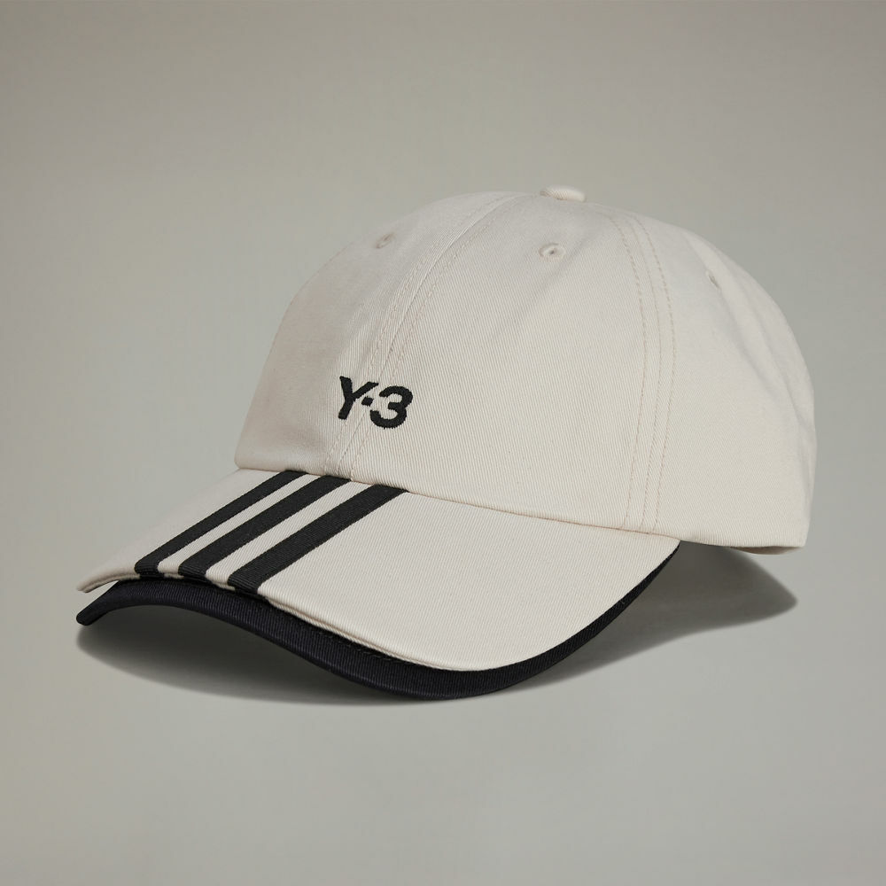 【 Y-3 3S CAP 雙帽簷棒球帽 - 杏/黑 】