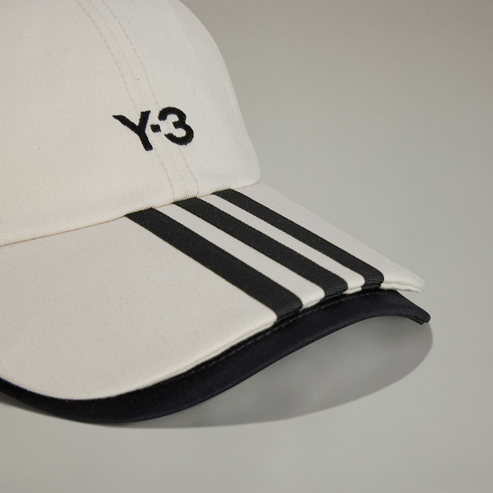 【 Y-3 3S CAP 雙帽簷棒球帽 - 杏/黑 】
