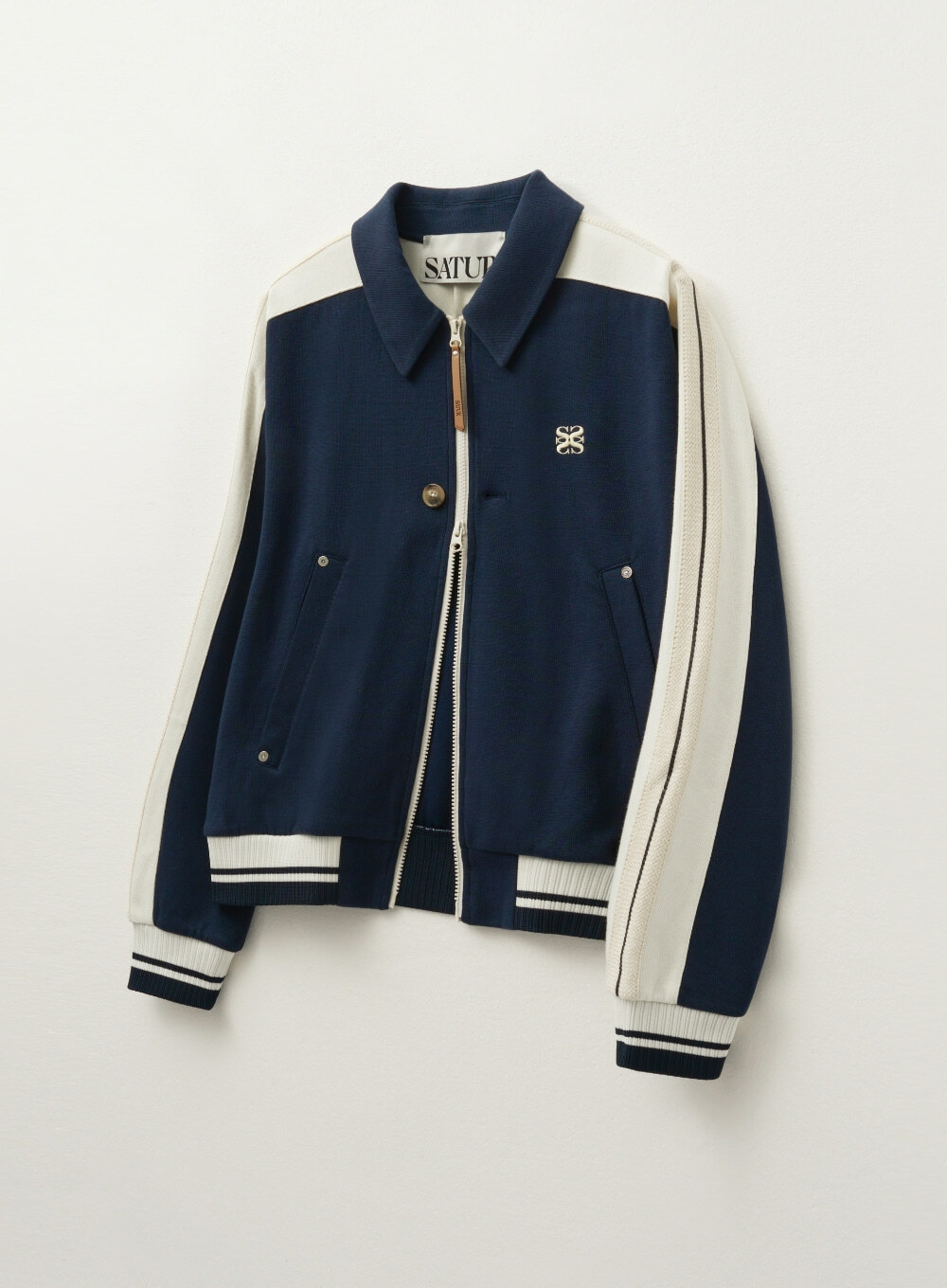 SATUR] Lawton Collar Track Zip-Up Jacket