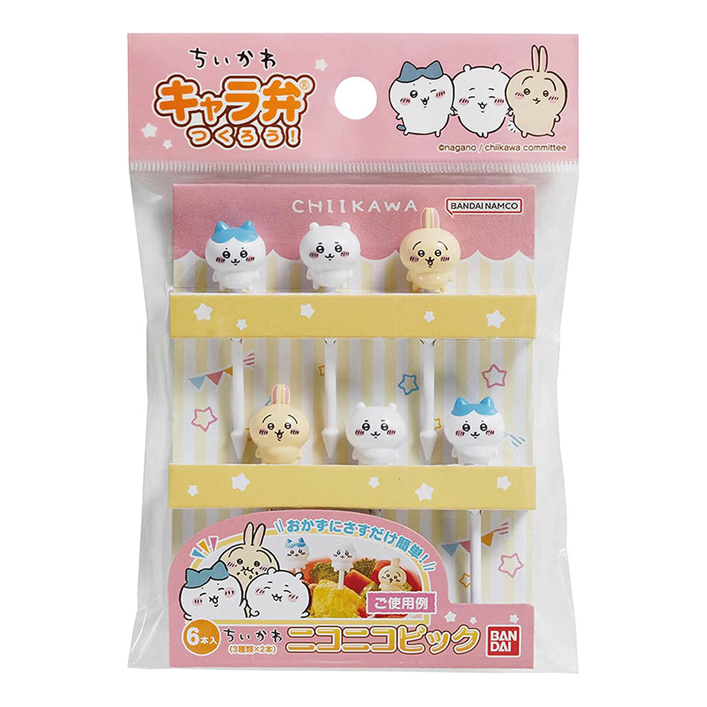 2689332 BANDAI 吉伊卡哇 食物叉 6件組 便當叉