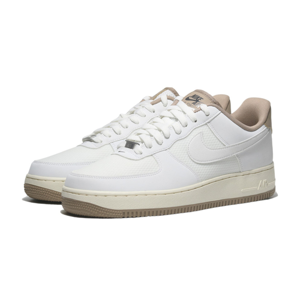 NIKE 休閒鞋 AIR FORCE 1 07 LV8 奶油 卡其 網布 男 FZ5225-100