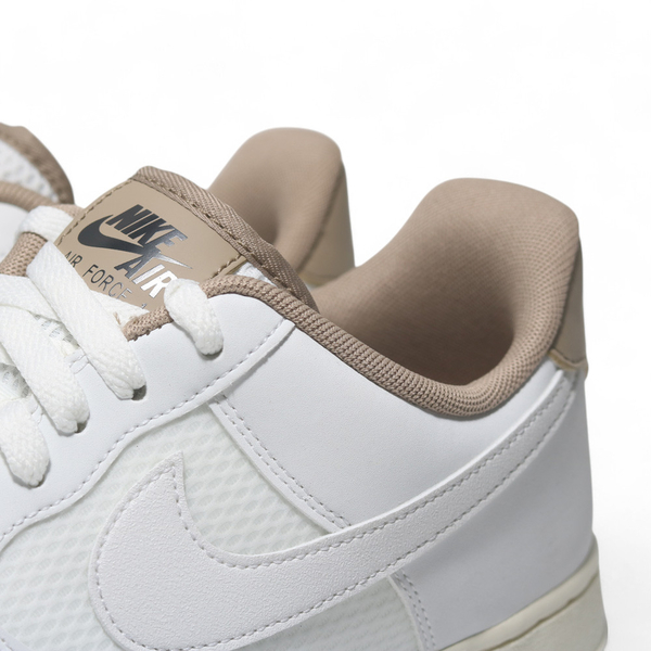 NIKE 休閒鞋 AIR FORCE 1 07 LV8 奶油 卡其 網布 男 FZ5225-100