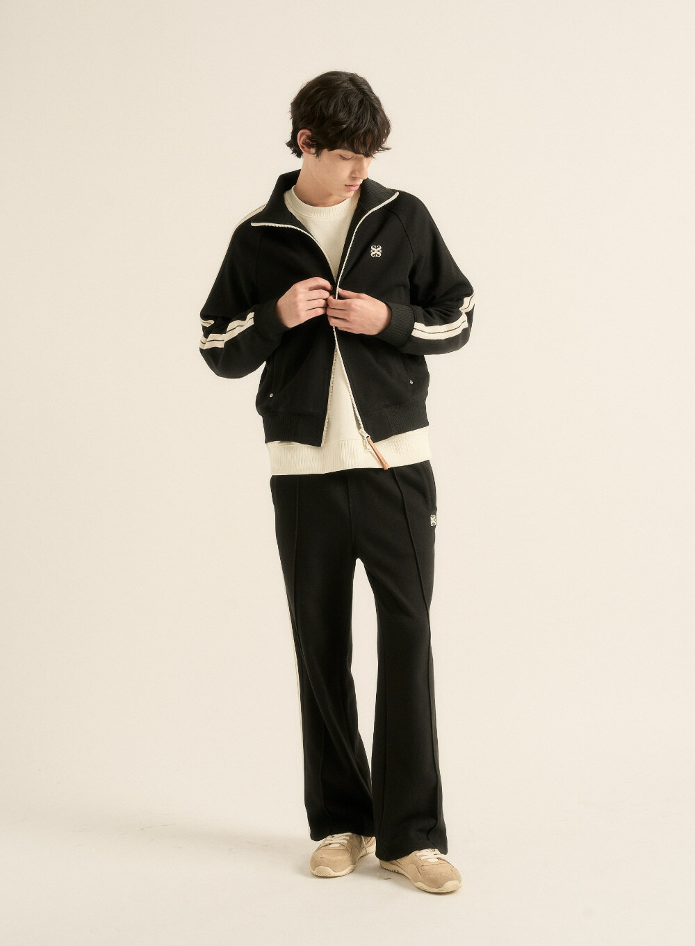 トップス SATUR Lawton All Day Track Zip Up Jacket MUSINSA | SATUR Lawton All Day Track Zip Up Jacket Caviar Black