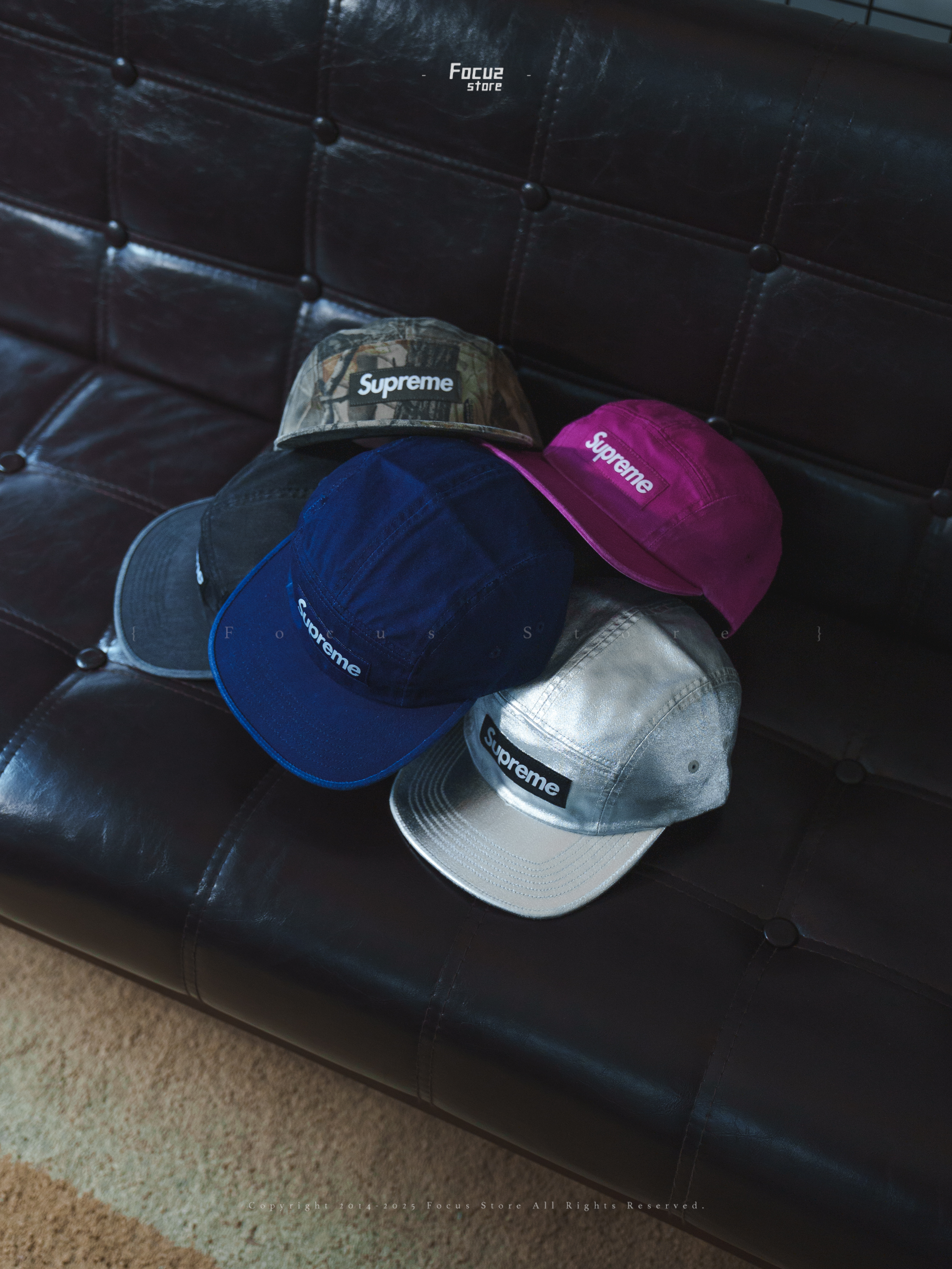 【Focus Store】現貨秒發 Supreme SS25 Week5 Washed Chino Twill Camp Cap 五分割帽 八色