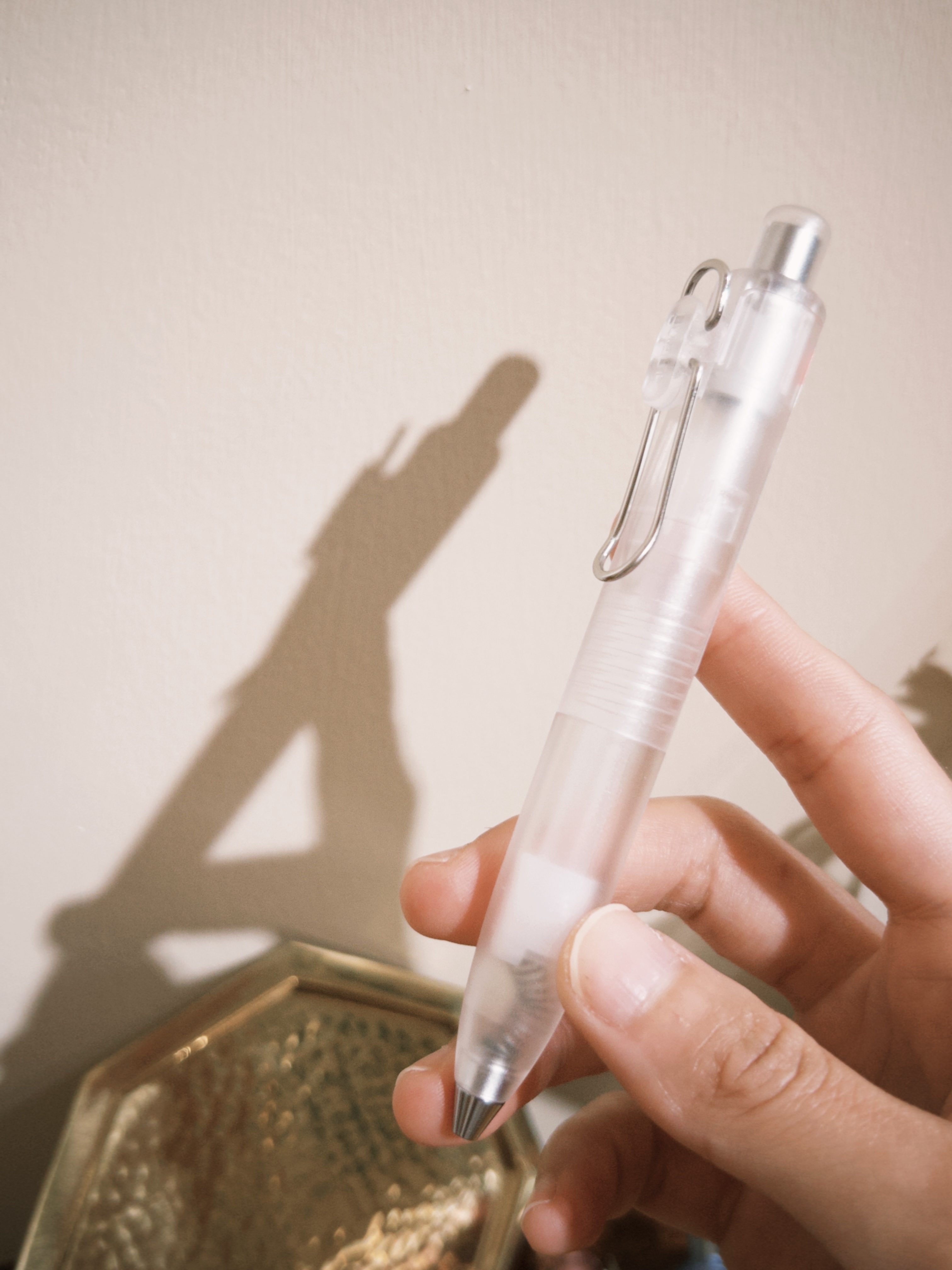 UNI ｜UNI Ball One P 0.38/0.5mm 鋼珠筆 口袋系列胖胖筆 低重心鋼珠筆 限定透明桿