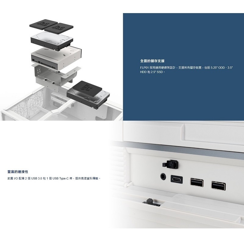 米特3C數位–SilverStone 銀欣 FLP01 HTPC復古機箱/SST-FLP01W