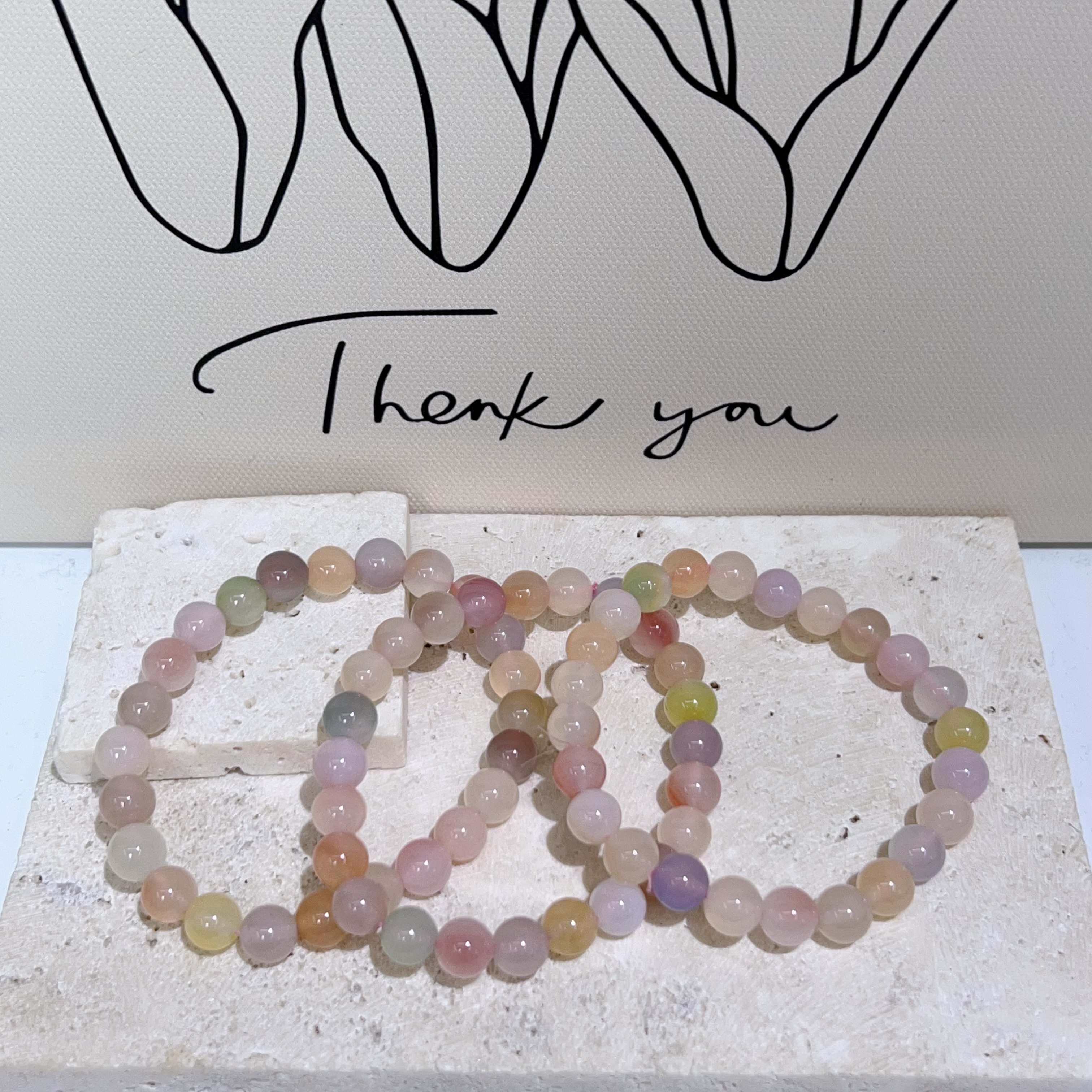 糖果鹽源瑪瑙手串 7+mm