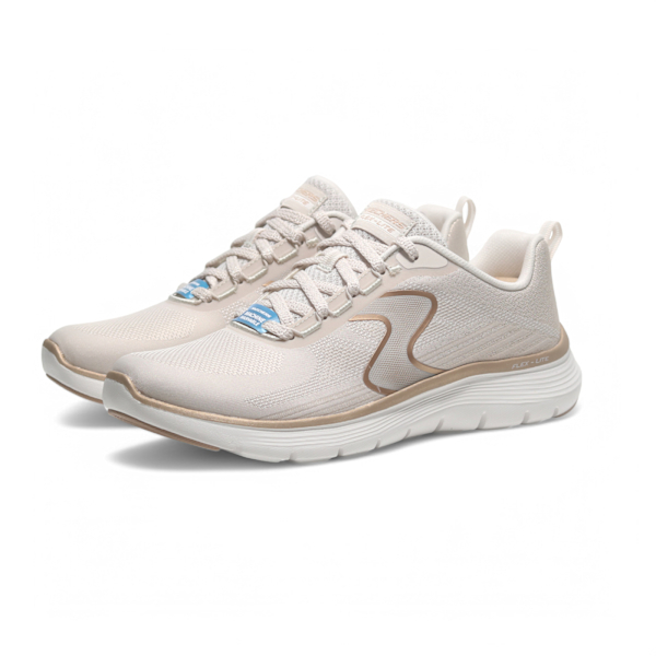 SKECHERS 休閒鞋 FLEX APPEAL 5.0 奶茶金 休閒 健走鞋 女 150215NTGD