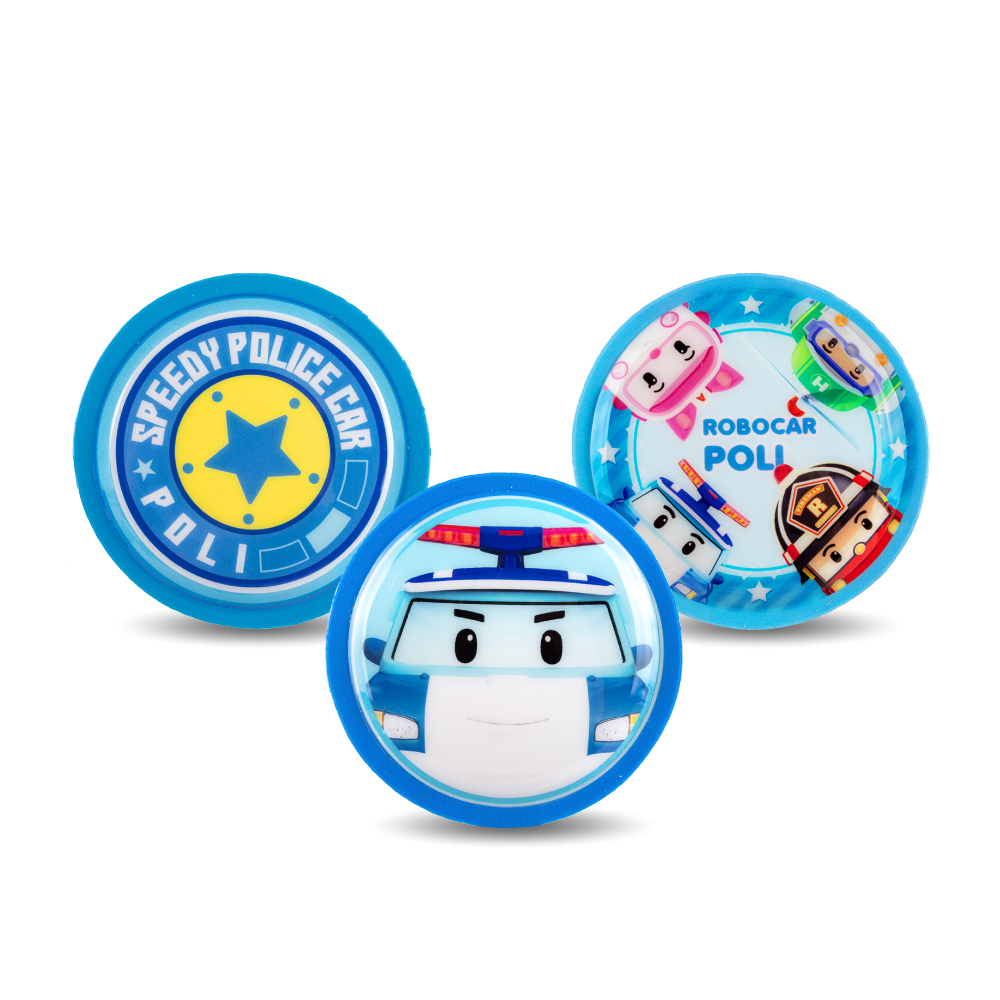 (聯名款)替換式魔鬼氈徽章3入組-波力