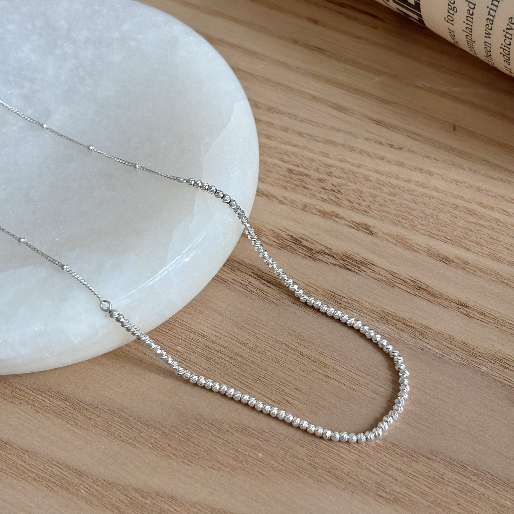 Cutting ball細珠項鍊