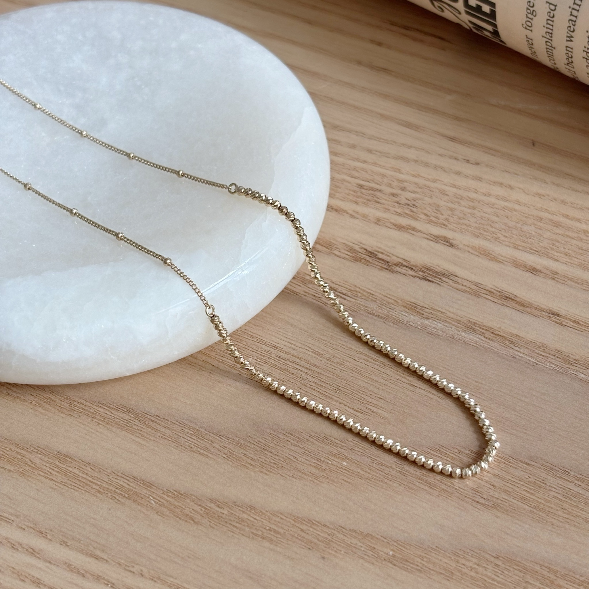 Cutting ball細珠項鍊