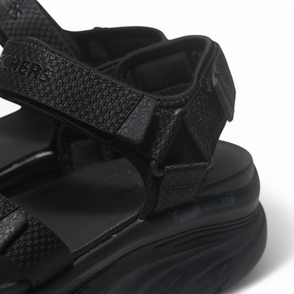 SKECHERS 涼鞋 D'LUX WALKER 全黑 厚底 涼拖鞋 女 119828BBK