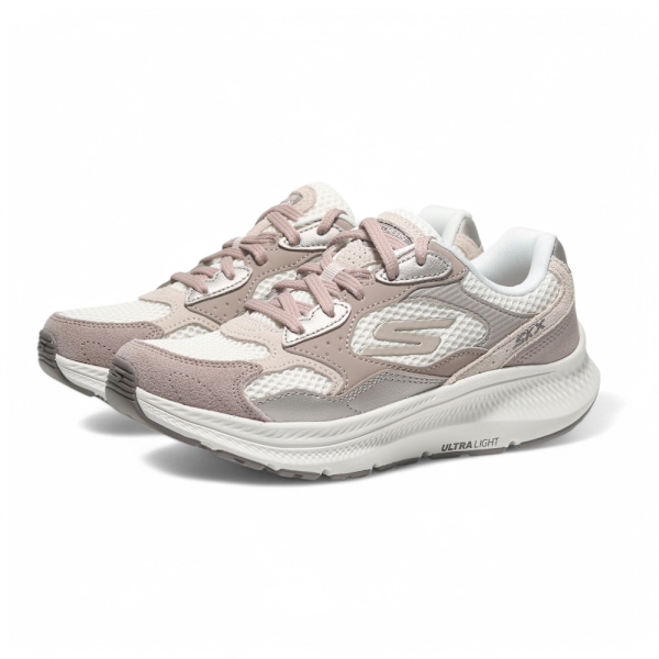 SKECHERS 慢跑鞋 GO RUN CONSISTENT 2.0 粉灰白 復古 女 128630MVE