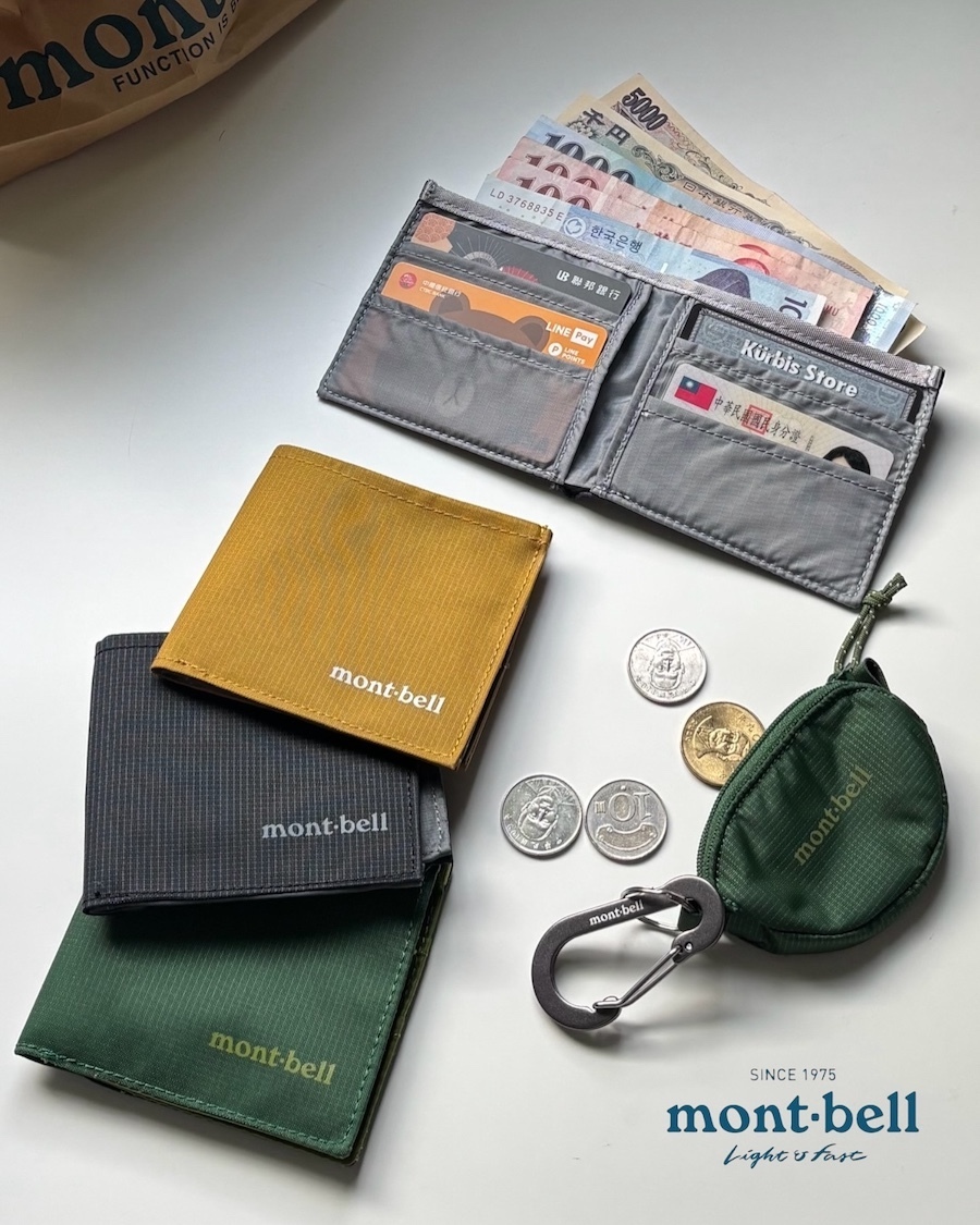 ｜🇯🇵日本超人氣｜Mont-Bell Flat Wallet  輕量化 雙折短夾
