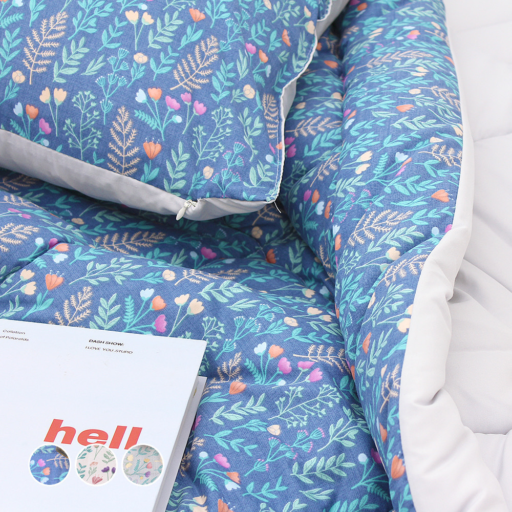 【現貨】☁️100% 韓國自家工廠床品☁️｜鬱金香花園 (春夏薄被/枕套)