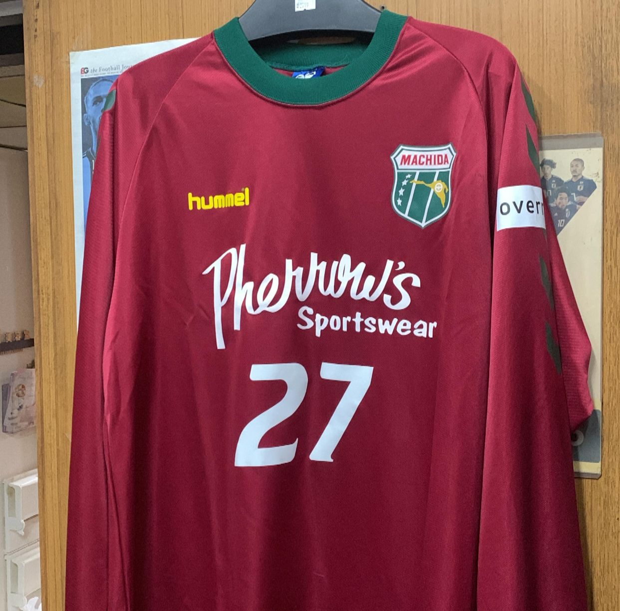 2007 Machida Zelvia Player Long Sleeve Away Shirt with 27 [Used, XO 90% New]