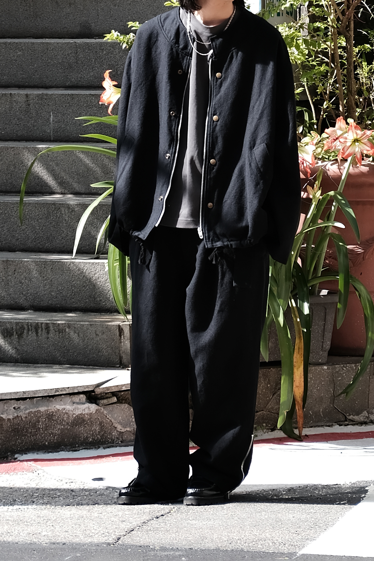 barbell object - belt zipper pt / black