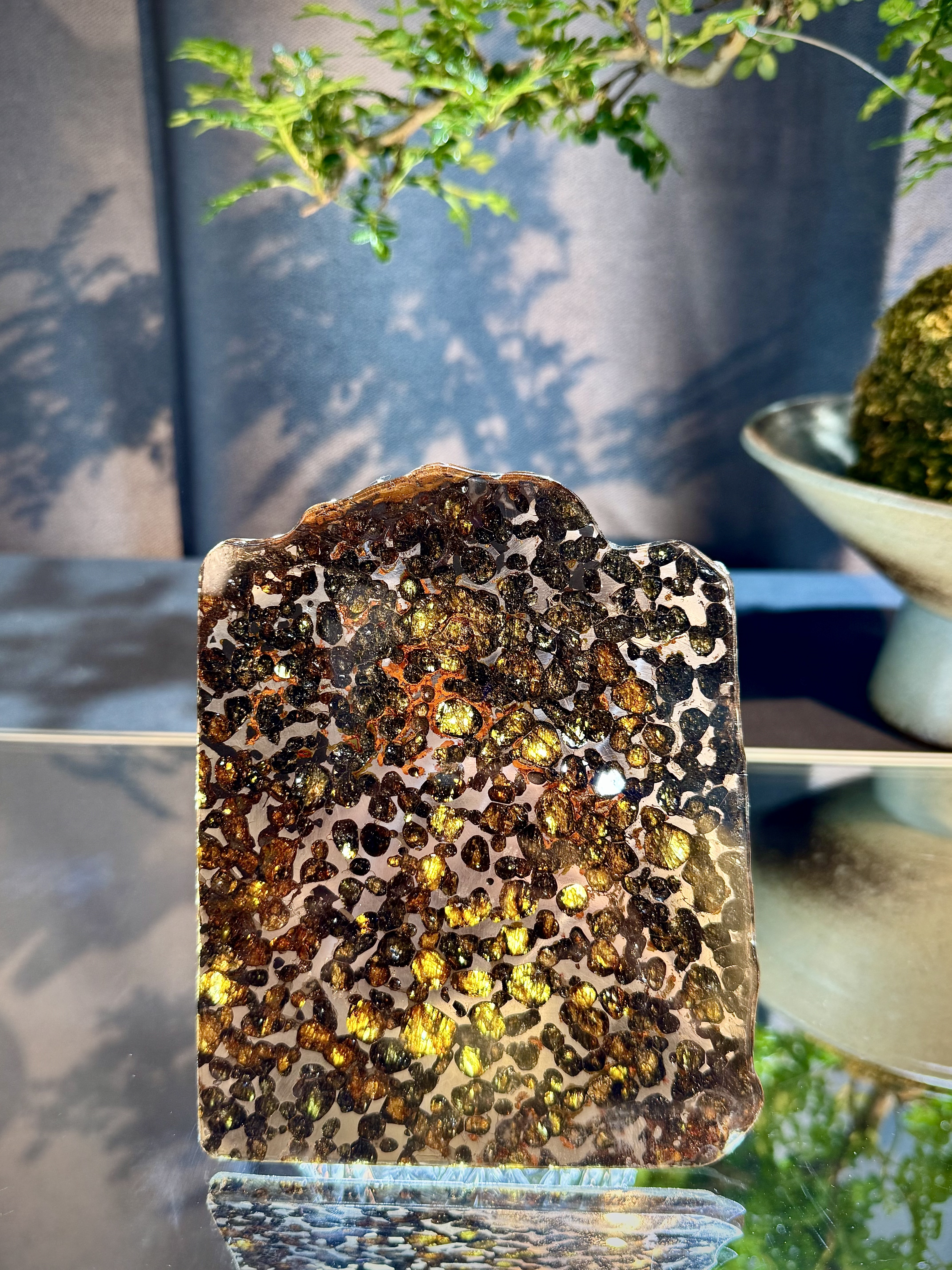 頂級橄欖隕石擺件 6009