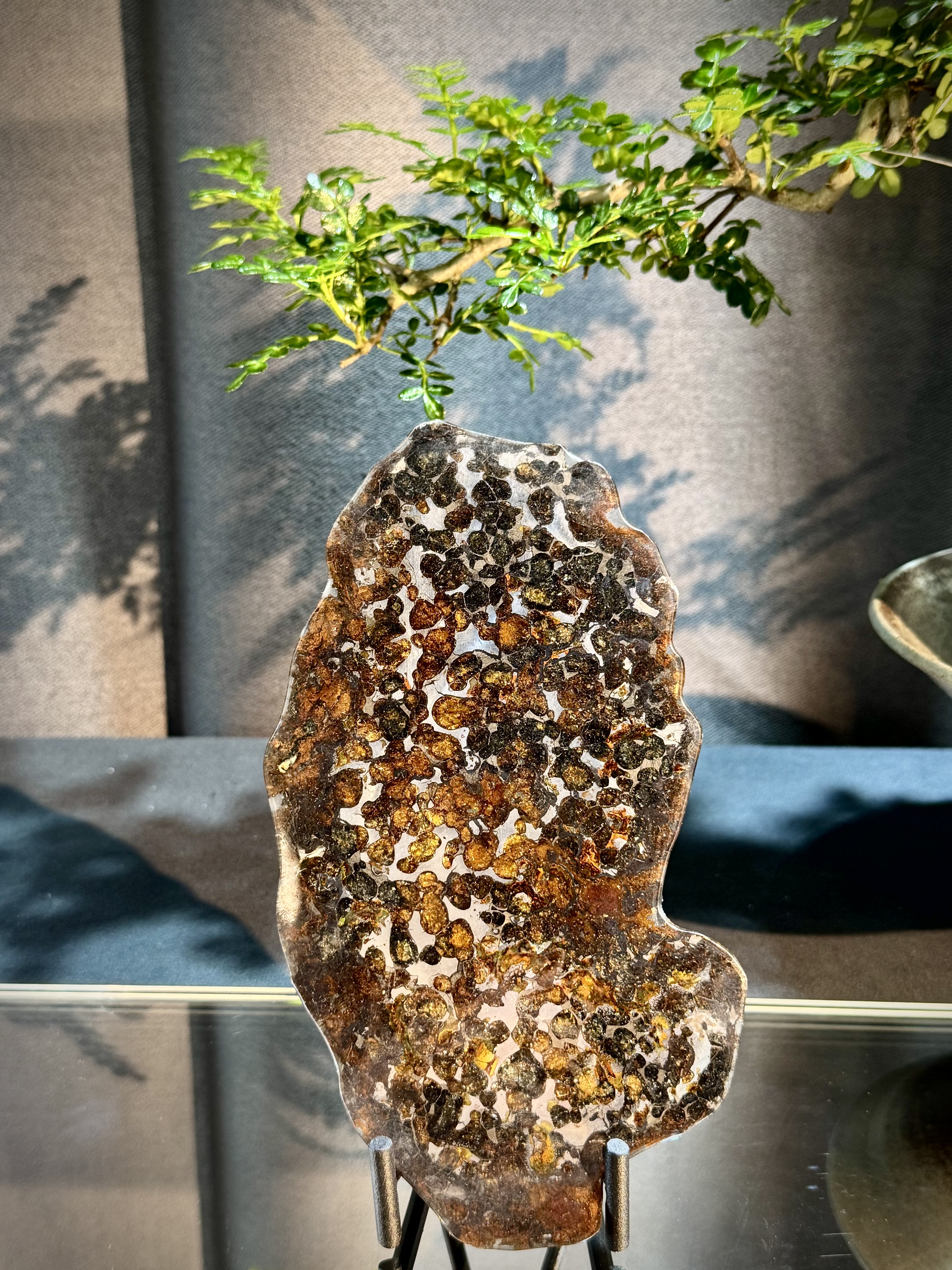 頂級橄欖隕石擺件 6011