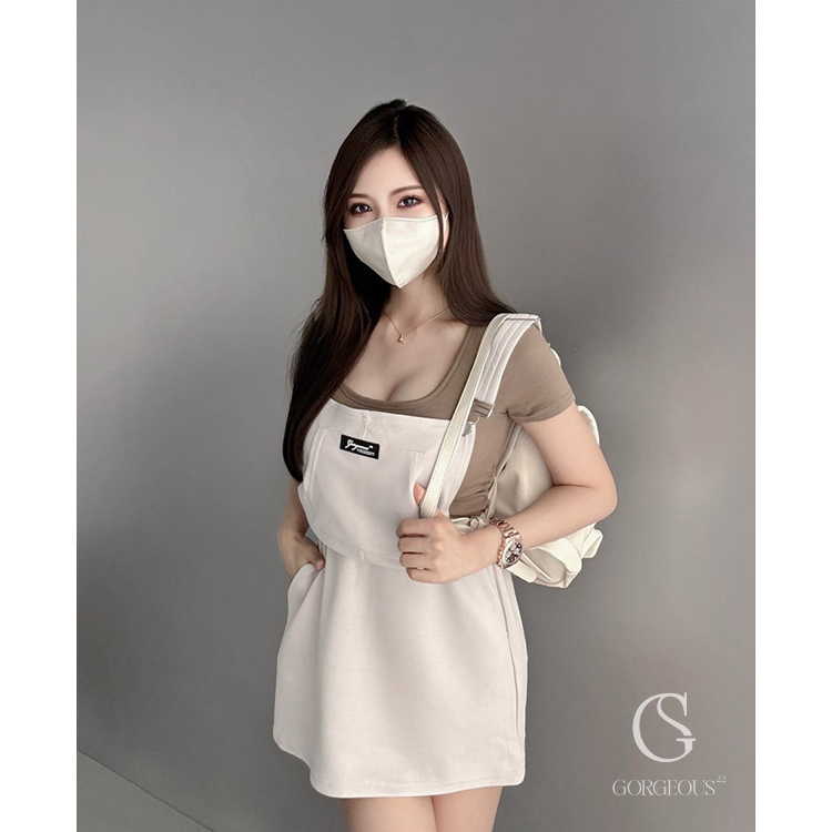 G9596 現貨「唯一太空！CHILL吊帶裙」