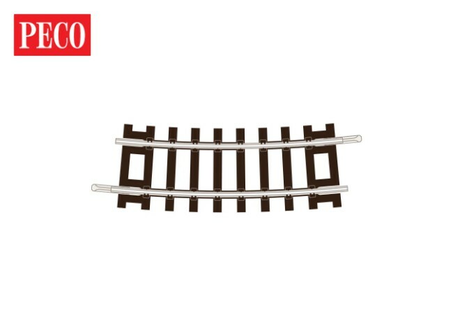 Peco ST1250 TT規 C55 R2 11.25度 彎軌.4條