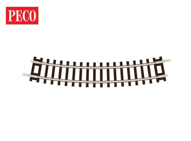 Peco ST1251 TT規 C55 R2 22.5度 彎軌.8條