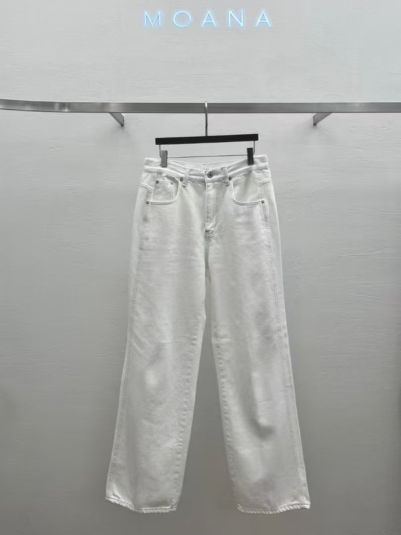 *最後現貨特價* MK4239 白色水洗棉易襯長褲 - M