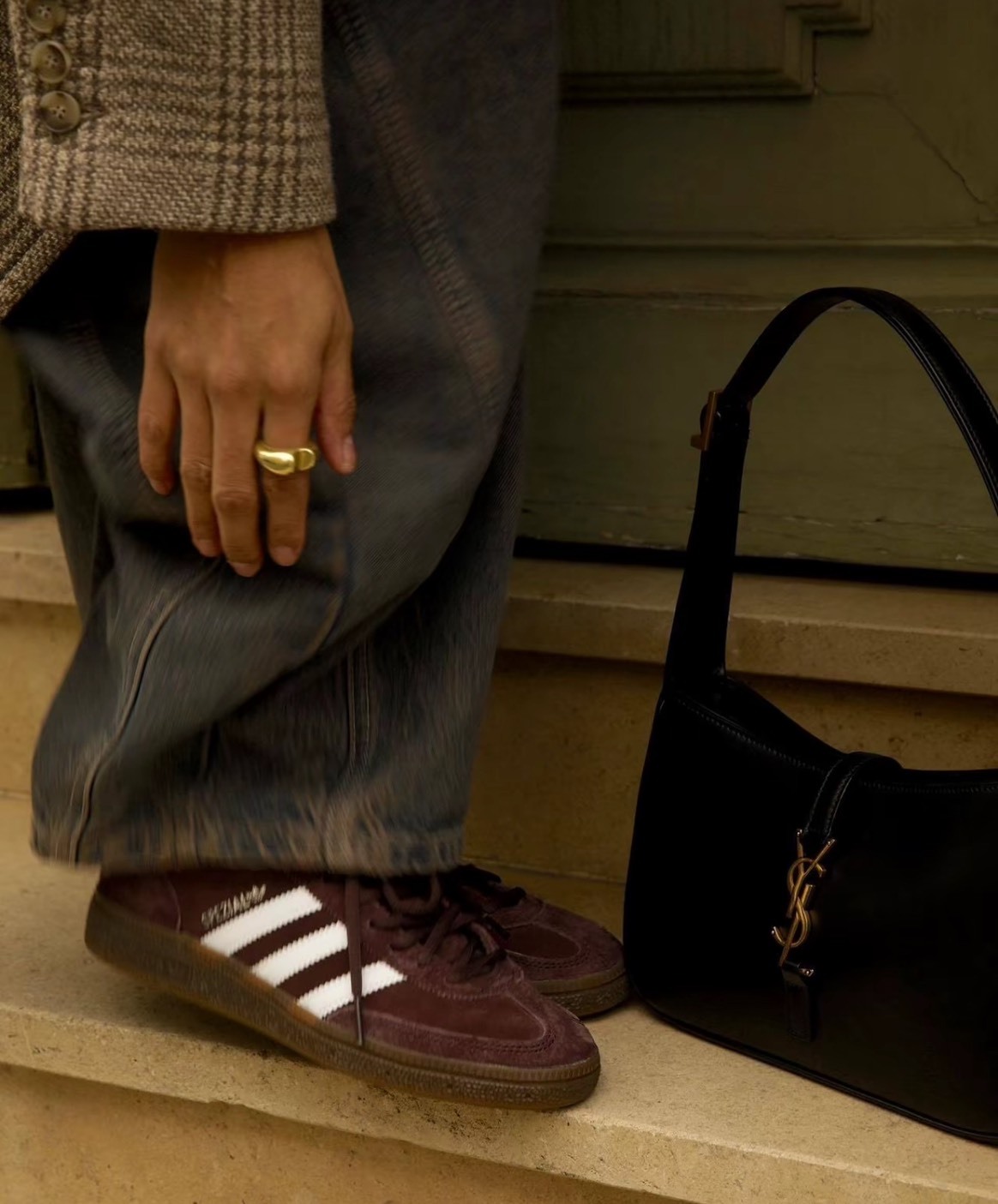 SPORTY & RICH x adidas褐色低幫板鞋｜復古舒適系聯名款