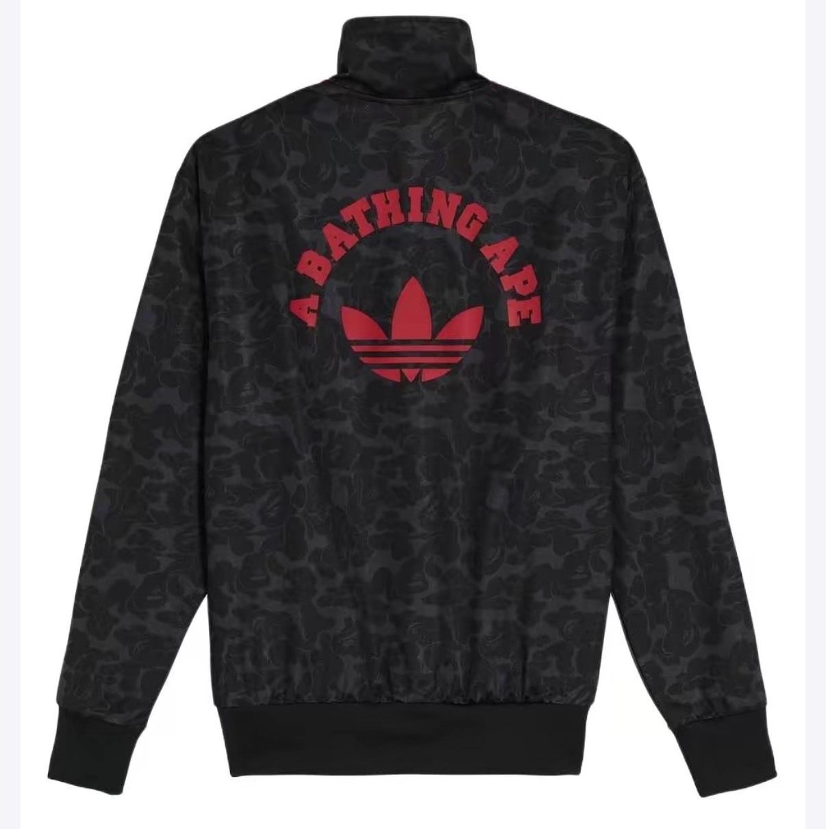 紅黑立領長袖夾克｜猿人聯名潮流爆擊款