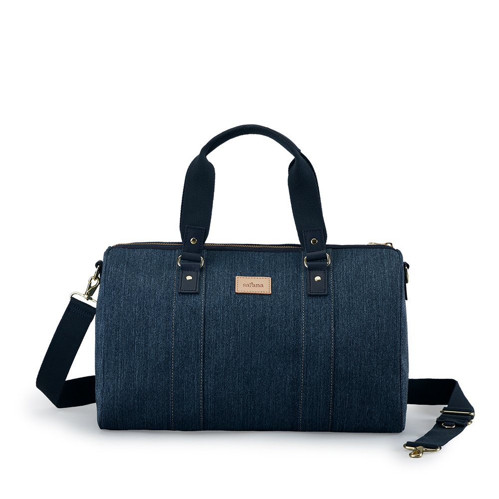 Denim 大波士頓包-深丹寧藍