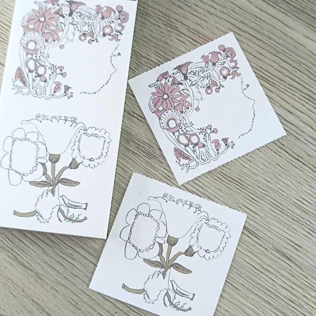 何包蛋．花的形狀 便簽本 <整本/分裝(10張)>