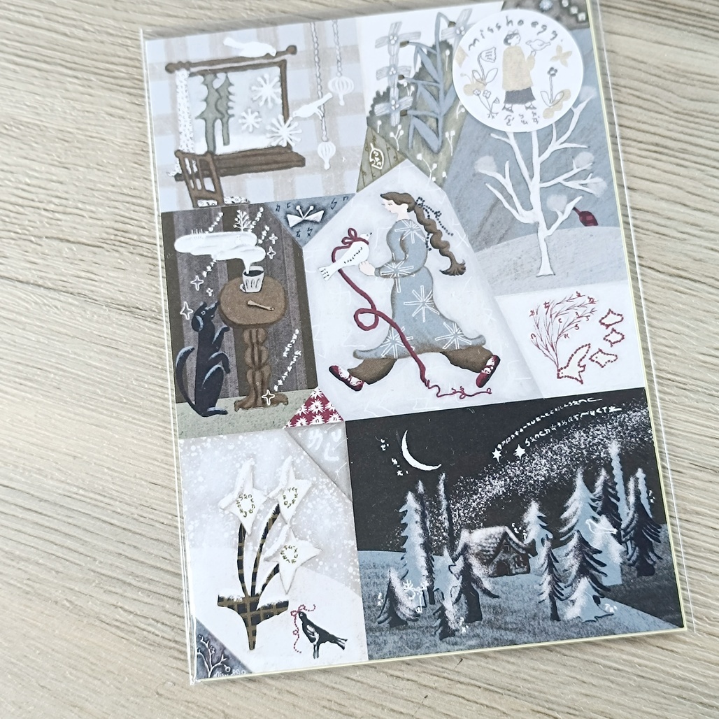 何包蛋．下雪的日子 割型貼紙