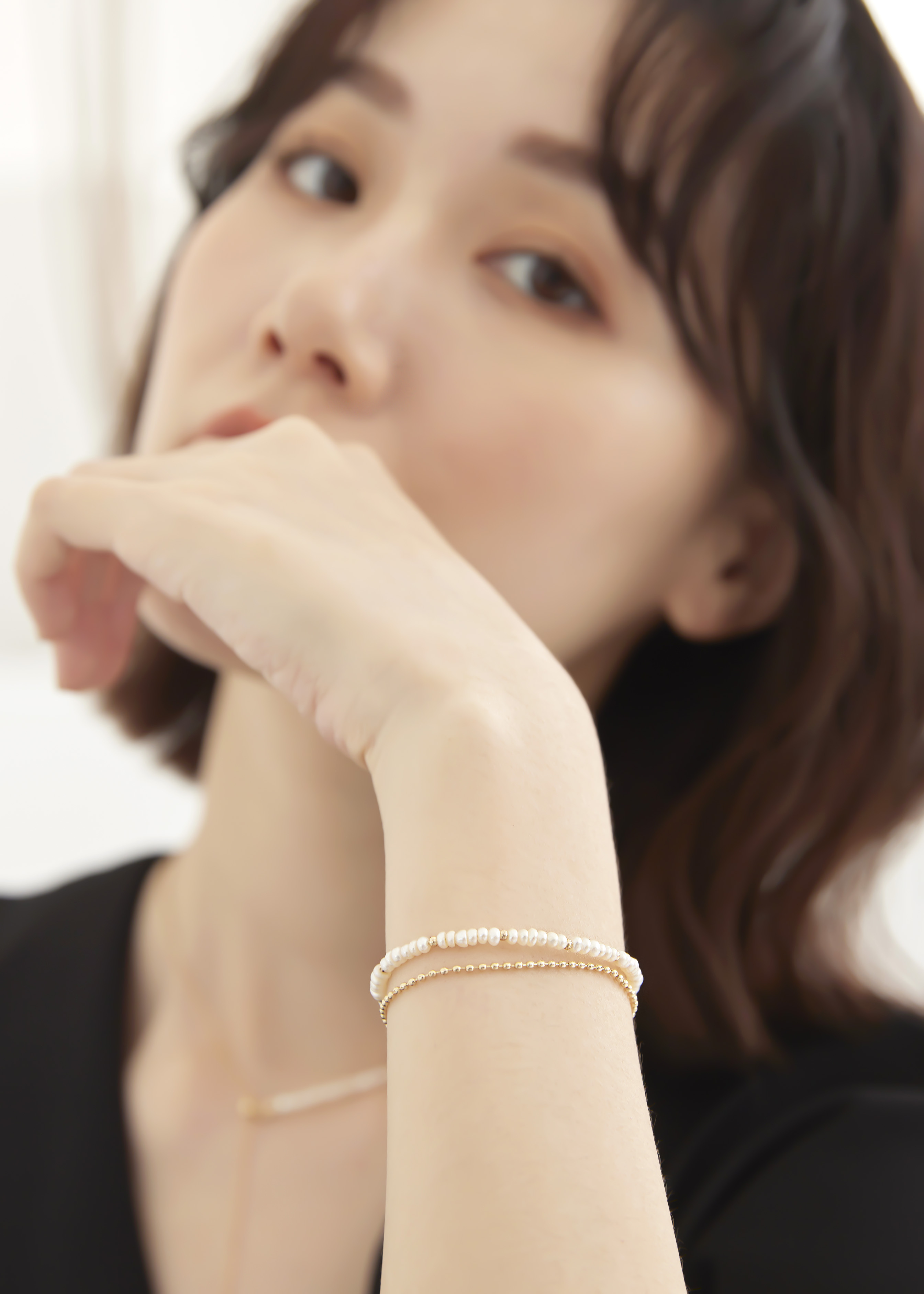 Nellie 珍珠雙鍊手鍊