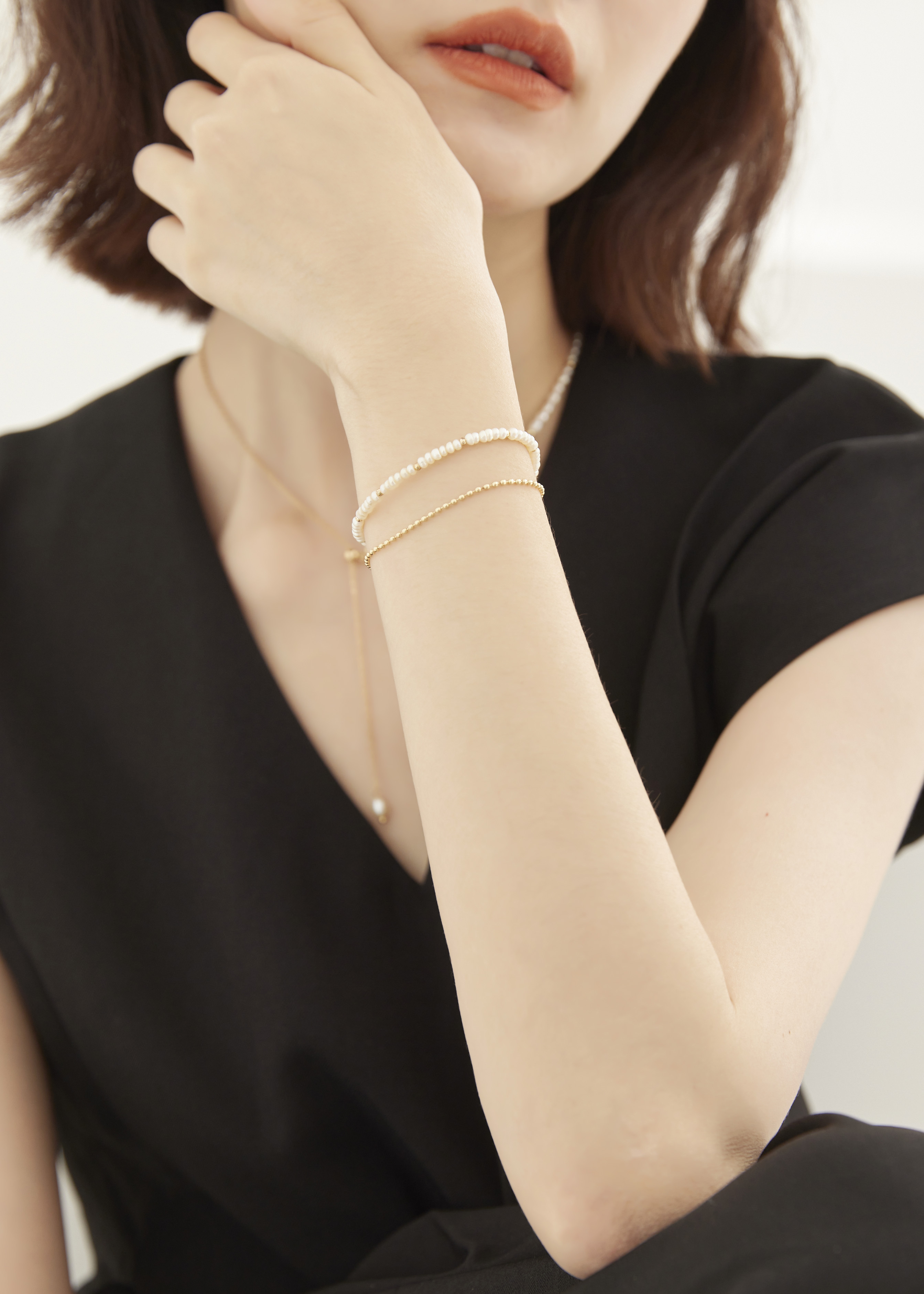 Nellie 珍珠雙鍊手鍊