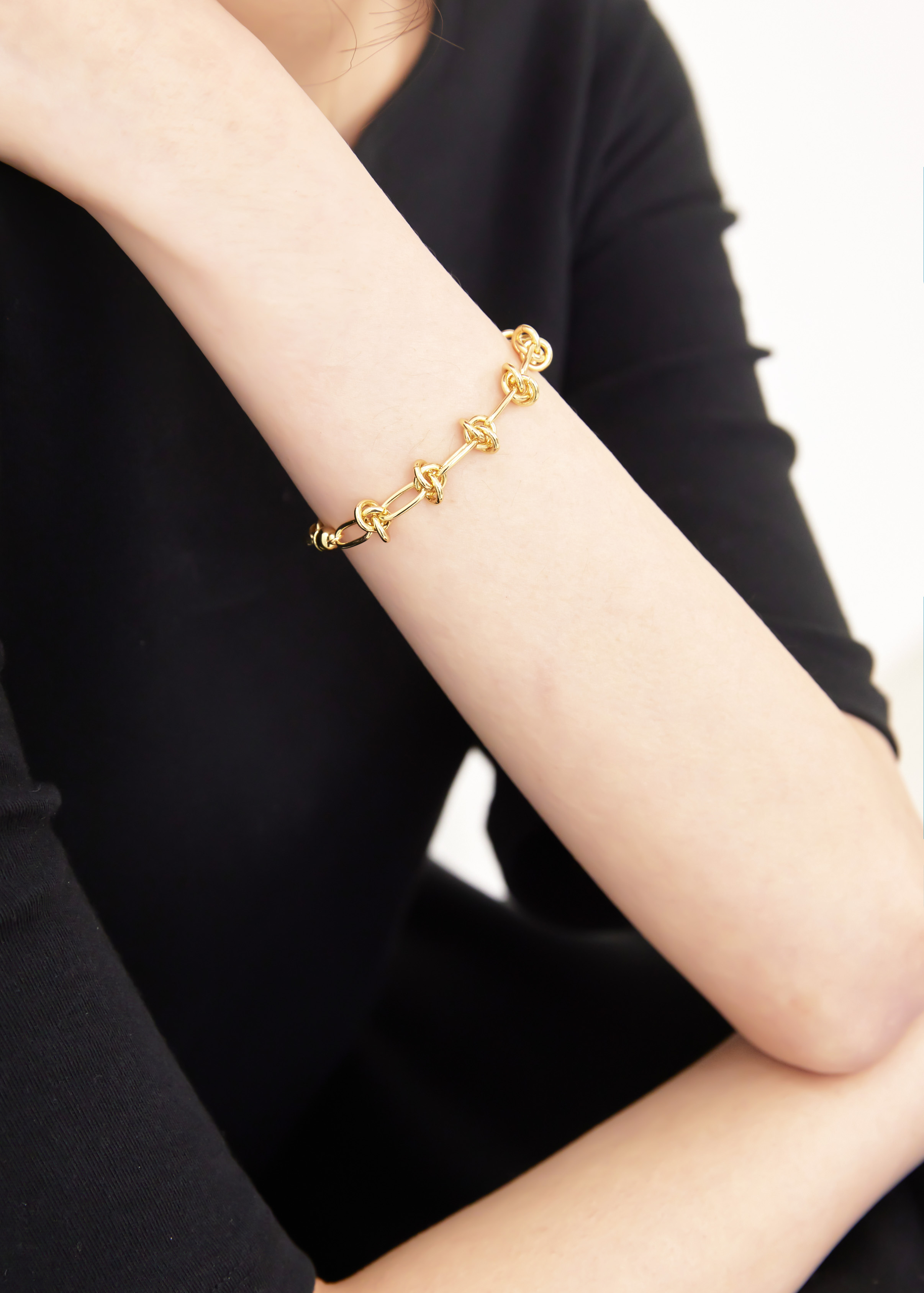 扭結造型 磁吸式手鍊