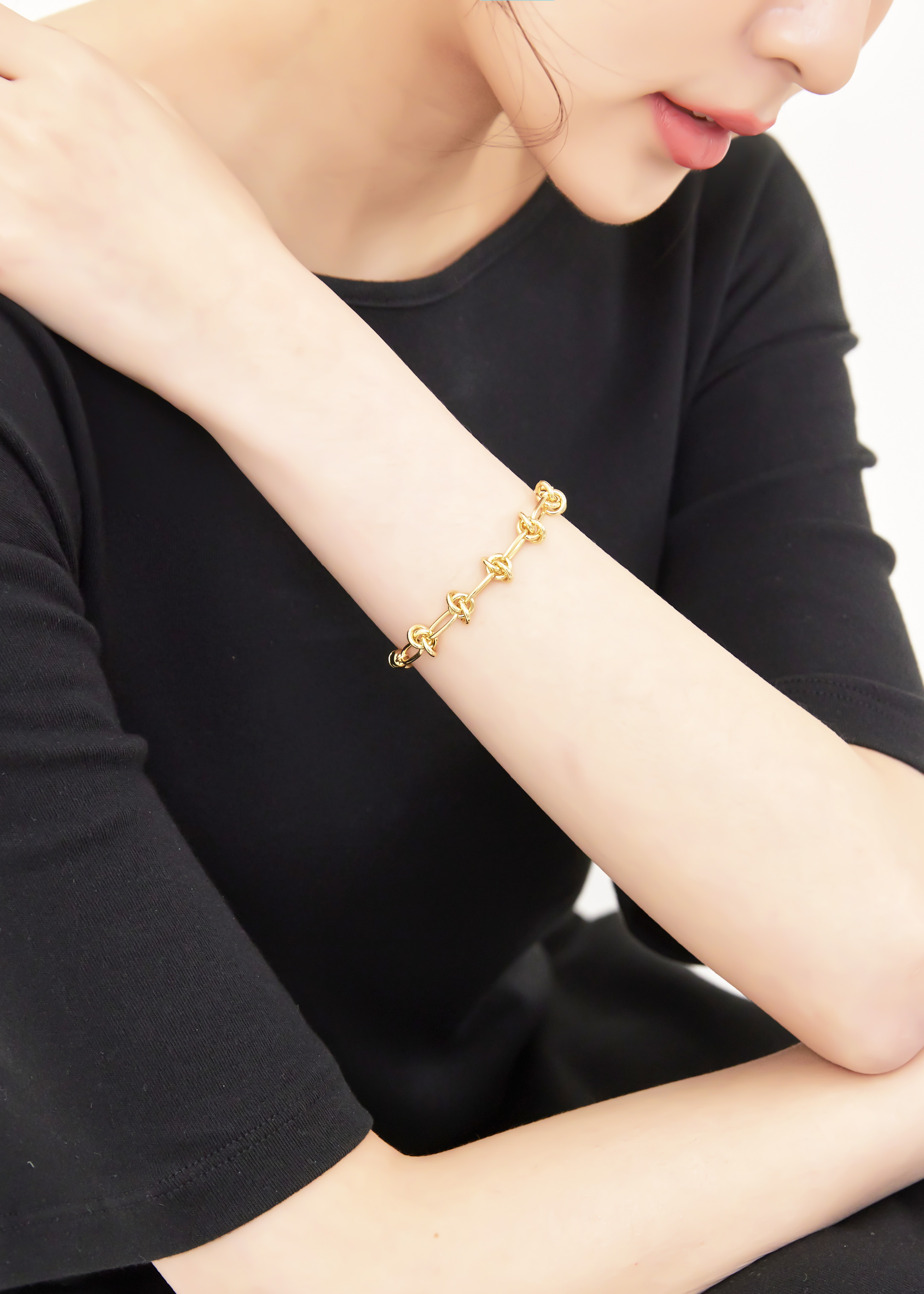 扭結造型 磁吸式手鍊