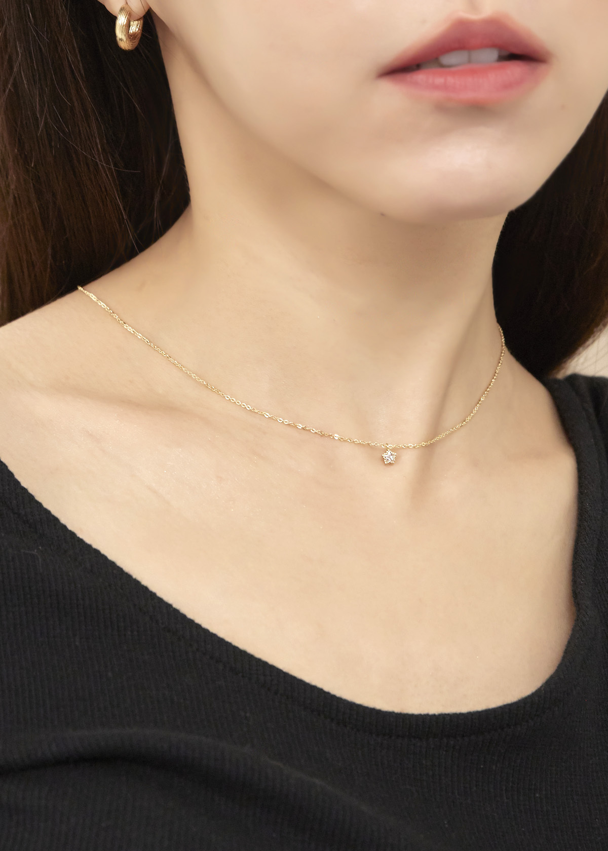 鋯石星星 項鍊