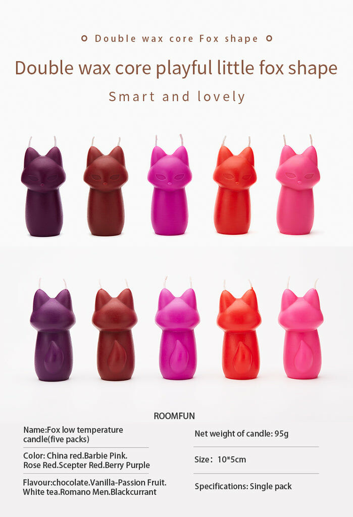 花香味 狐狸情趣低溫蠟燭