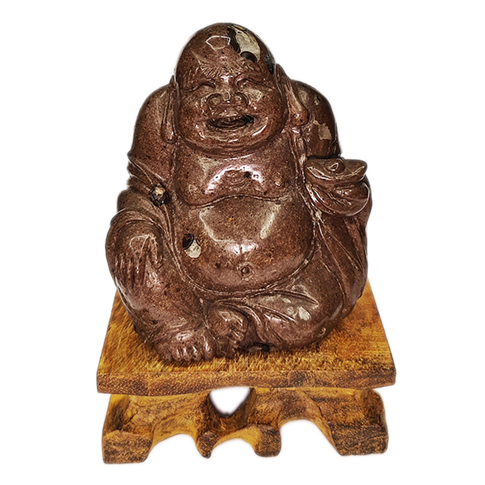 彌勒佛{澎湖文石} 精品擺件6公分【十方】124091