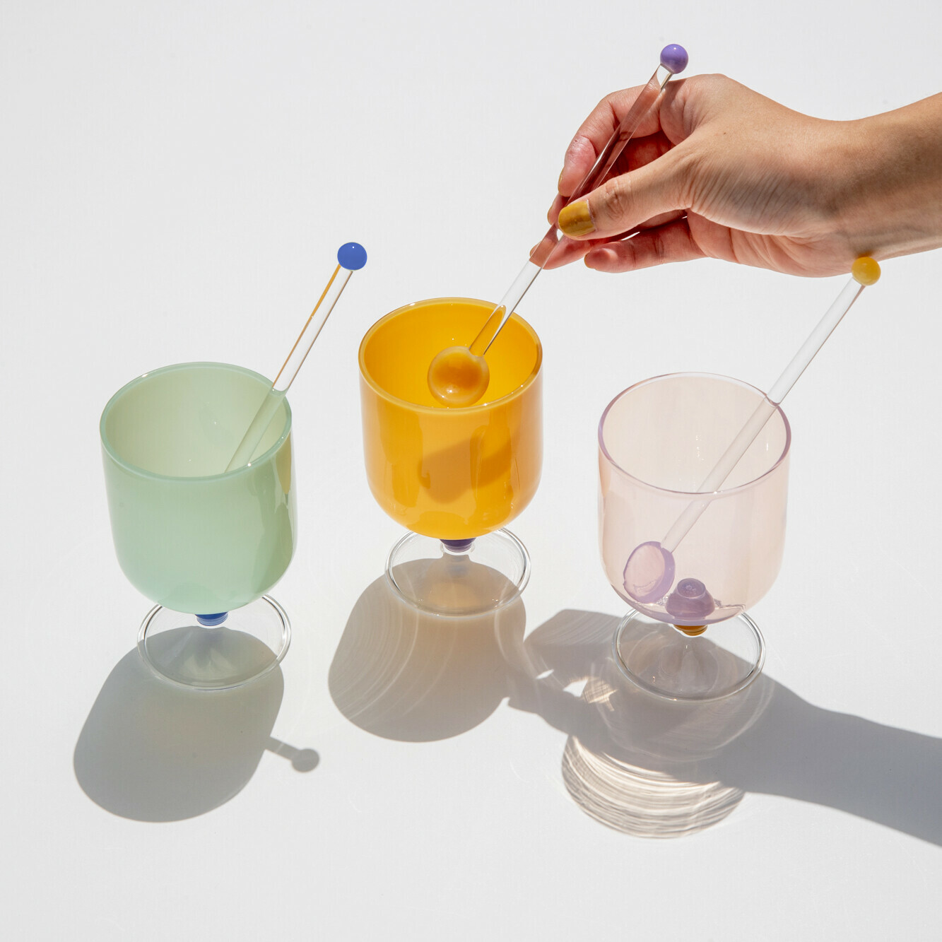 太空飄浮 撞色 玻璃攪拌棒｜日本CDF ètendue