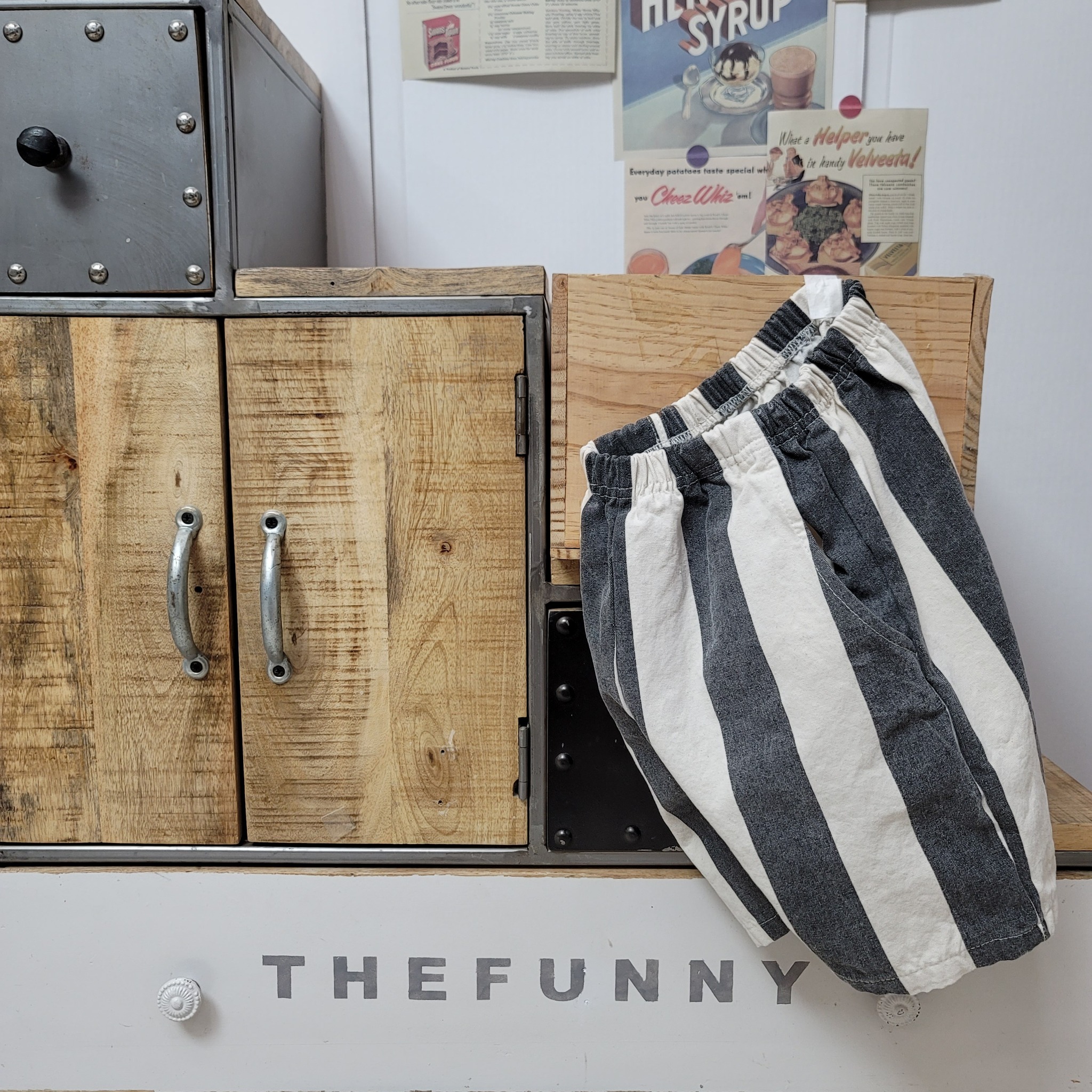 韓國 The Funny- 25夏 繽紛色系直條褲（兩色）