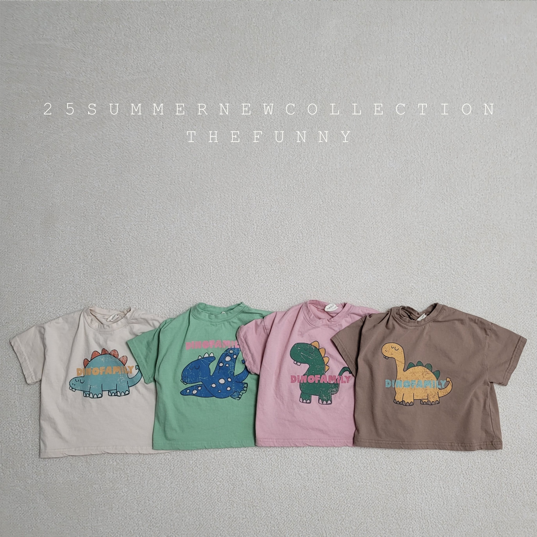 韓國 The Funny- 25夏 可愛插畫恐龍上衣（兩色）