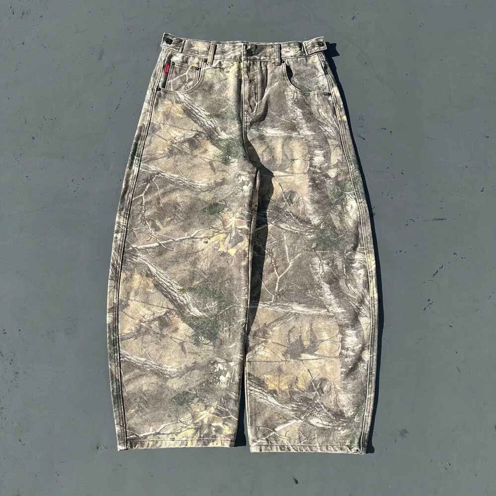 9090 King Logo Slub Denim Buggy Pants 國王徽標 SLUB 越野褲 牛仔褲