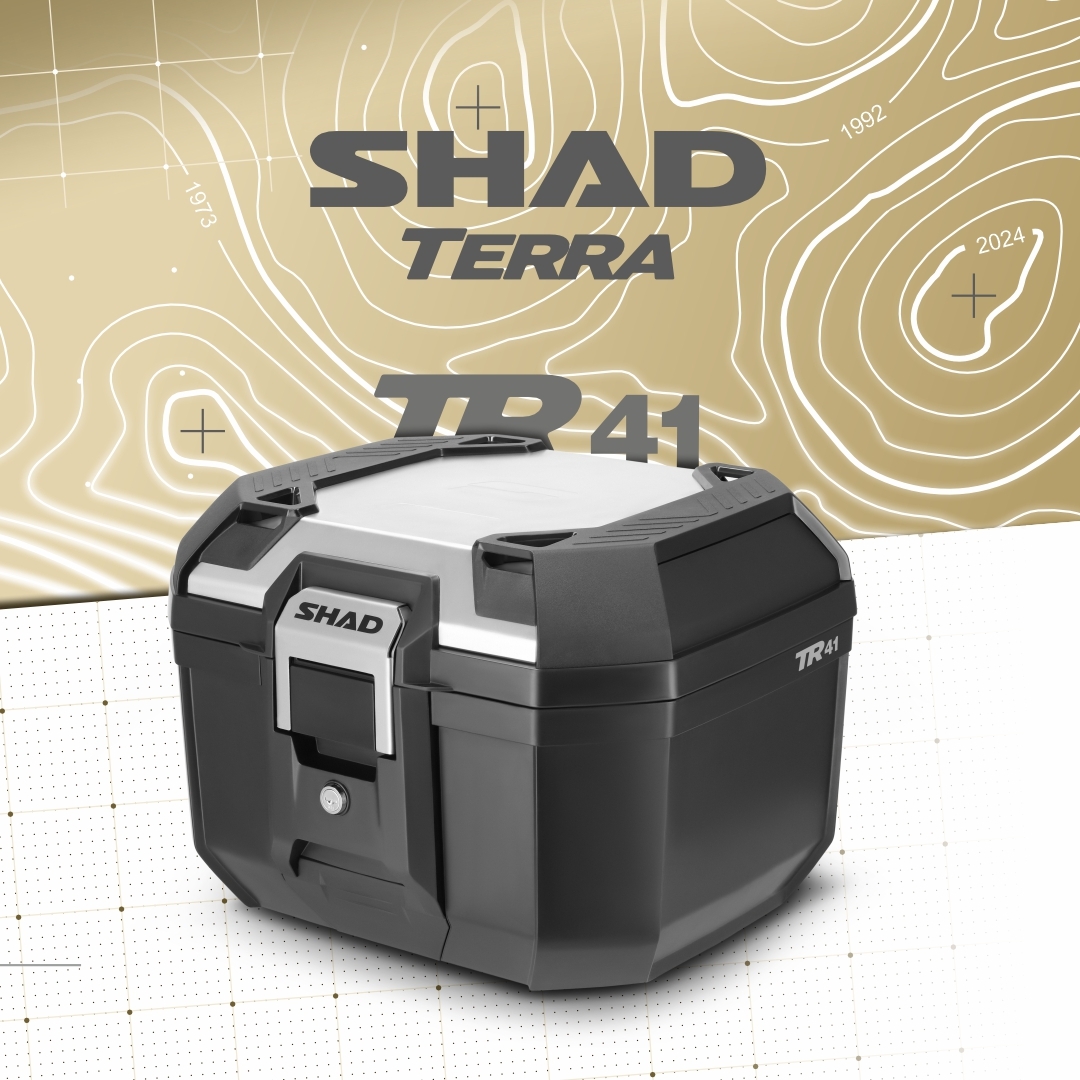 SHAD TERRA置物箱｜TR41後箱(金屬銀飾蓋)