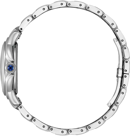 萬年鐘錶 - Citizen 星辰錶  L系列  羅馬數字柔粉之韻光動能女錶 EM1160-58X 錶徑 30.3MM