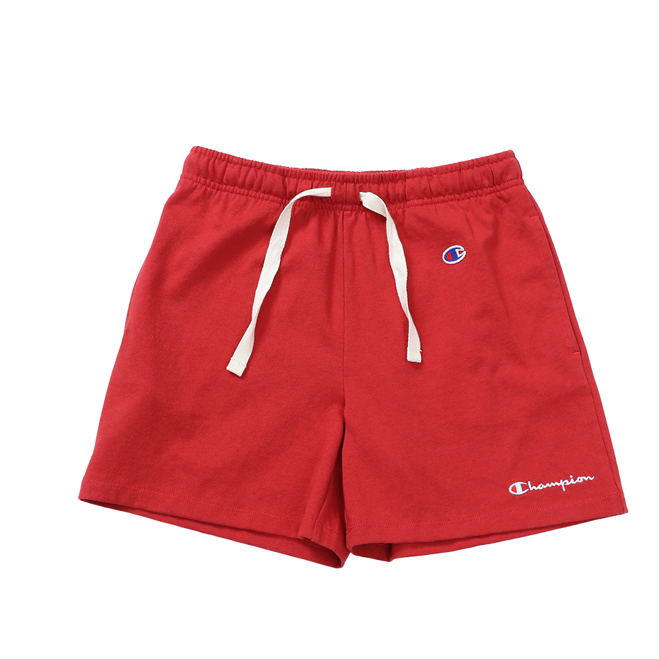 女款 -BASIC 刺繡LOGO 短褲-紅色（CW-X507-962）