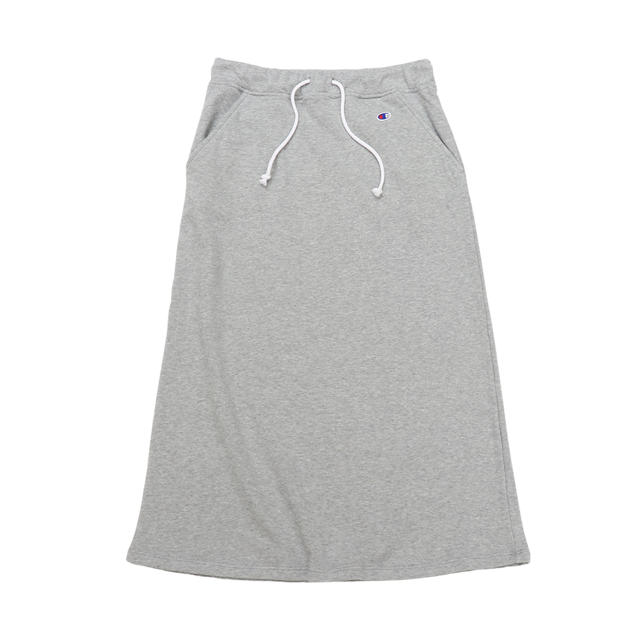 女款 BASIC 素面 休閒 長裙(灰)